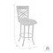 Armen Living Tahiti 26" Barstool in Auburn Bay finish with Brown Pu upholstery LCTA26BABR - alternate 2